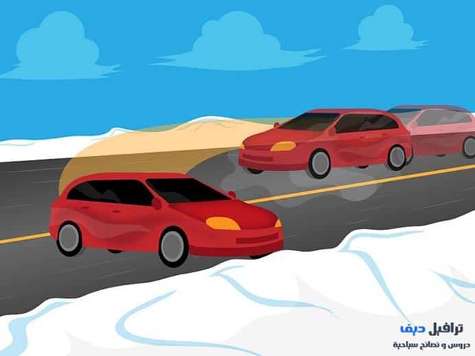الثلج الاسود موضوع مهم للسائقين فقط !!