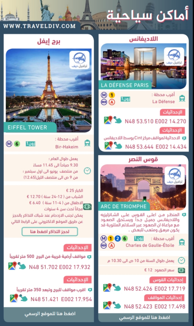 دليل باريس السياحي بين يديك