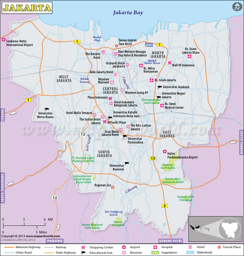 Image result for jakarta map