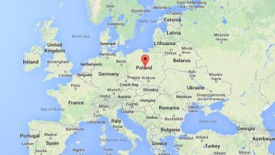 Image result for poland location on map