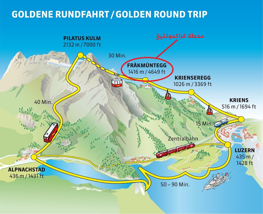قمة بيلاتوس – جبل التنين بسويسرا