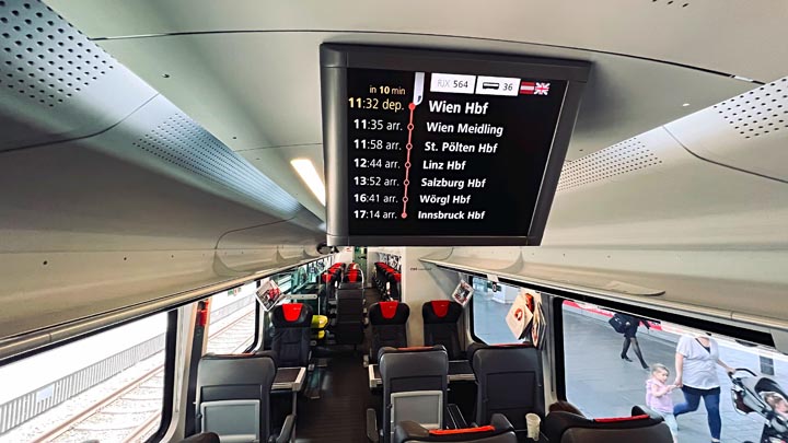 شرح استخدام القطار في النمسا OBB للتنقل بين المدن و القرى النمساوية