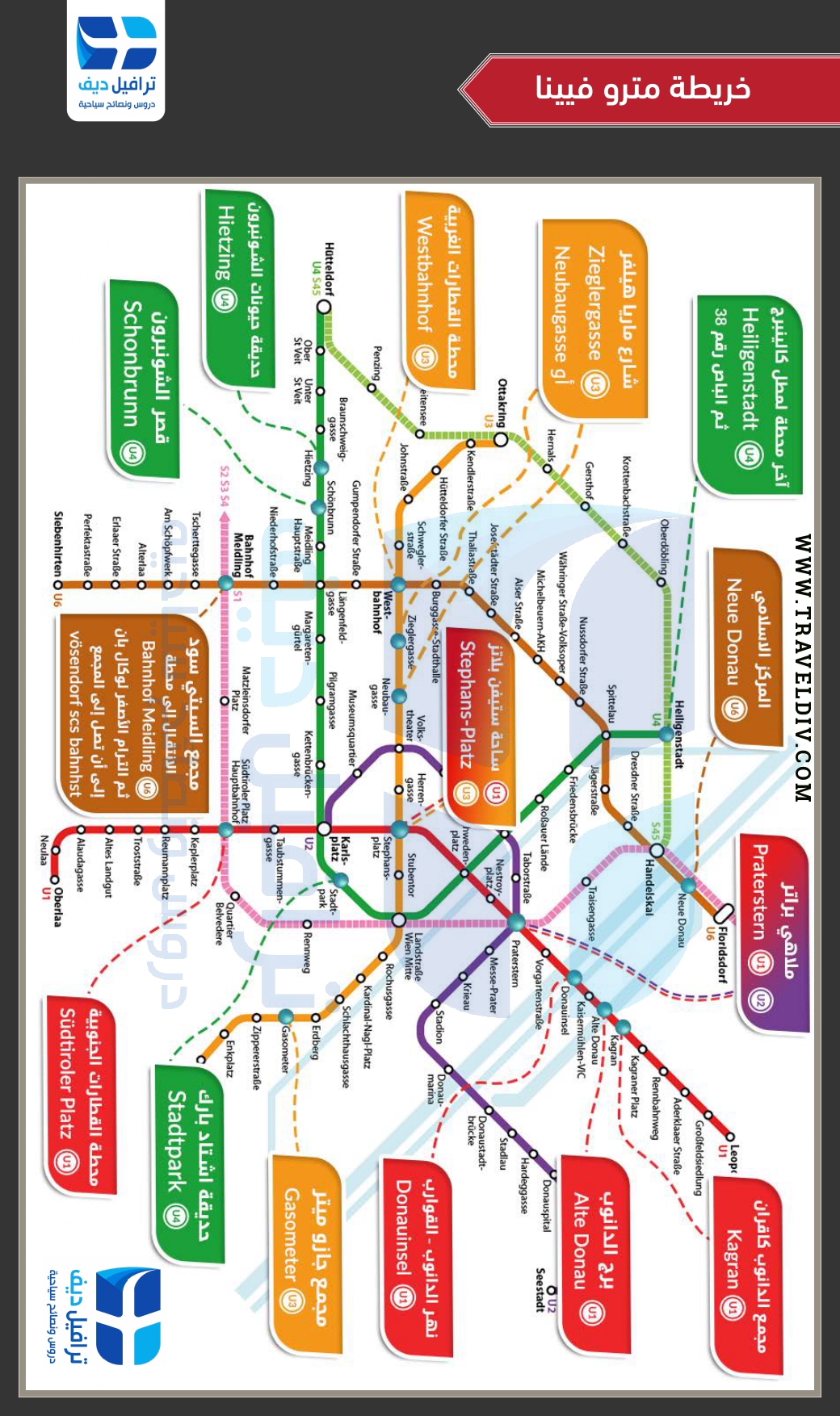 خريطة مترو فيينا :